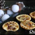 Mini tartelettes magret fumé - noix et confit d'oignons