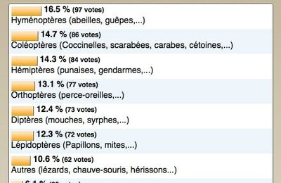 Sondage : Quels sont les pensionnaires de votre maison des insectes ?