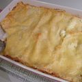 Lasagne jambon blanc et raclette.