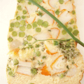 Terrine de petits pois au surimi