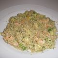 Salade de quinoa aux crevettes et avocats