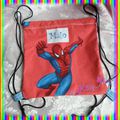 ✰Sac à coulisses Spiderman avec prénom brodé✰