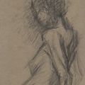  FEMMES NUES/ DESSINS / crayon noir