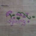 Jardin de Printemps: nouvelle broderie