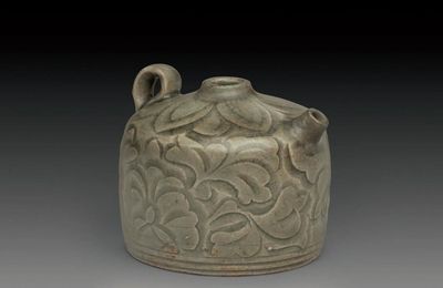A rare small carved Yaozhou ewer, Northern Song-Jin dynasty (AD 960-1234)