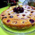 Clafoutis aux cerises et au limoncello 