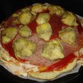 Pizza aux coeurs d'artichaut