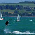 aujourd'hui le lac était réservé aux sportifs 