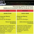 Premier planning de l’O.P.e.N