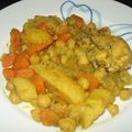 Tagine carottes, PDT, pois chiches