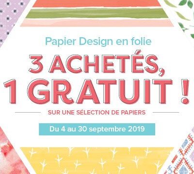 Les papiers design en folie ! 3 achetés 1 gratuit !