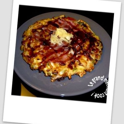 Okonomiyaki ou crêpe japonaise