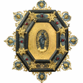 Cadre octogonal, Italie, XVIIIème siècle