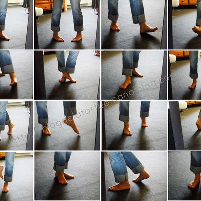 Danse des pieds. Autoportrait.