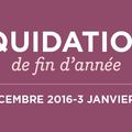 LIQUIDATIONS DE FIN D'ANNEE