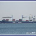Le cargo CMA CGM HERODOTE arrive au Havre
