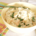 Risotto à la roquette et au saumon fumé