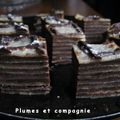 Minis gâteaux de crêpes chocolatées