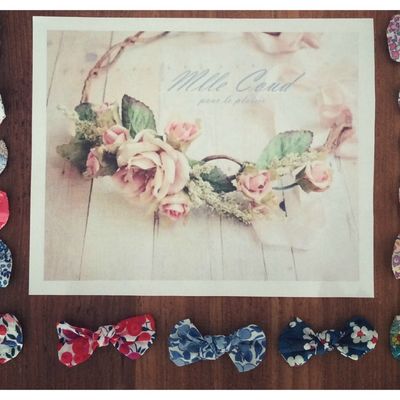 Les Barrettes et les serre-tête des tout petits en liberty