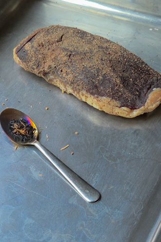 Magret de canard fumé et séché