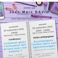 Conférence et atelier pédagogique les 28 et 29/09/2018 - Le Russey