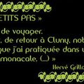 INCIPIT "CLUNY PAS À PAS" HERVÉ GRILLOT (NUMÉRO SIX)