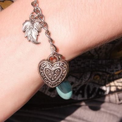 Bracelet Charms breloques, perles, pierre