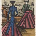 Bernard Buffet (1928-1999). Deux toréadors