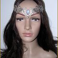 Diadème Couronne Mariage Elfique Medieval Fantasy Labradorite Rainbow Moonstone Cosplay Elven Wedding Tiara Crown 