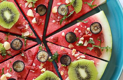 Les pizzas estivales aux fruits