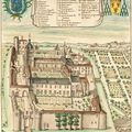 Abbaye saint Junien de Nouaillé, comparaison avec une vue de l'abbaye de 1699 