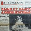 La mission Apollo XI dans l'Est Républicain du mardi 22 juillet 1969