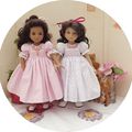 2 littles darling avec de nouvelles robes de RUSSIE