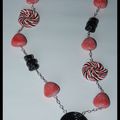 Collier gourmandise en fimo:"Ghis"