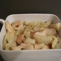 Blanquette de salsifis au poulet.