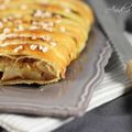 Feuilleté tressé aux pommes, poires & speculoos