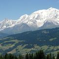 Panoramique du Mont Blanc avec 3 photos