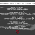 Programme de la semaine ⬇️