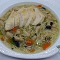 Soupe de poulet aux vermicelles