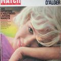 Marilyn Mag " Paris Match " (Fr) 1962