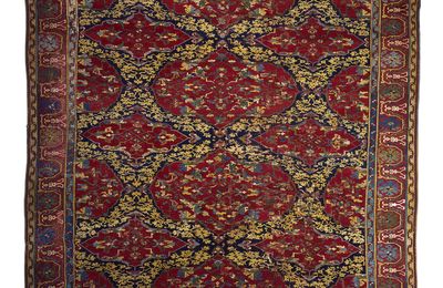 Ushak Carpet with Unusual Overall Pattern, Turkish, Ottoman period, c.1600