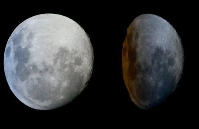 The moon is flat or lense shaped - La lune est plate ou en forme de lentille