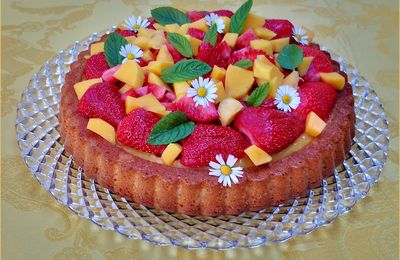 Tarte renversée ! passion, fraises