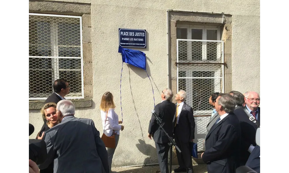 Inauguration d'une place des Justes ,à Limoges