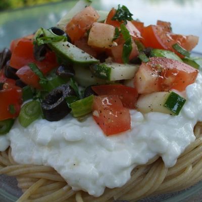 Spaghetti froid pour journées chaudes caniculaires