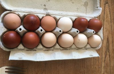 Des oeufs frais