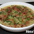 Soupe-repas courgette-bacon-épautre au Cook’in (ou pas)