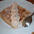 Gaufre à la chantilly aux marrons