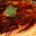 TOURTE SAUMON, CHAMPIGNONS, POMMES DE TERRE ET BECHAMEL