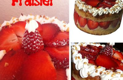 Un fraisier gourmand et ses verrines